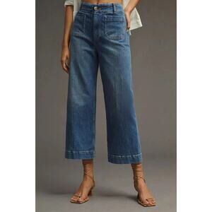 Anthropologie Pilcro The Skipper Wide Leg Crop Jeans Womens Size 28